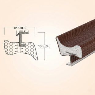 Професійний пінний ущільнювач для дверей, корич (ціна за 1 м.п.) M1225-1 фото